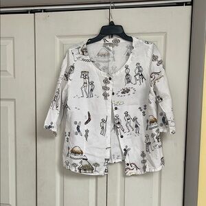 Women’s White Linen Shirt